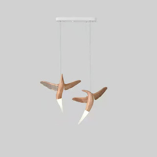 Avis Volitant Wood Chandelier