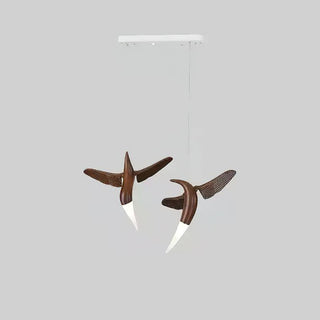 Avis Volitant Wood Chandelier