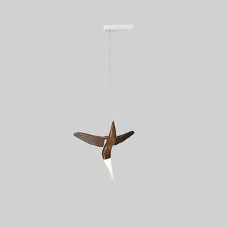 Avis Volitant Wood Chandelier
