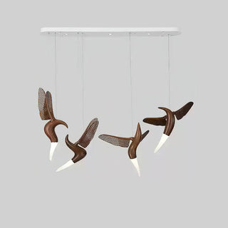 Avis Volitant Wood Chandelier