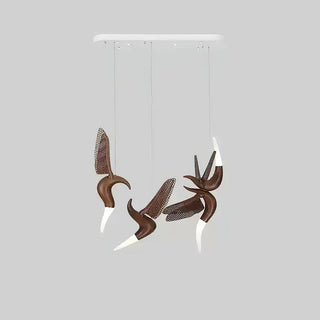 Avis Volitant Wood Chandelier