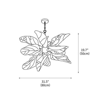 Dandelion Floccus Aesthetic Acrylic Chandelier