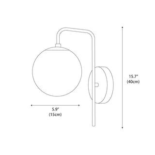 Darienne Minimalist Glass Wall Light
