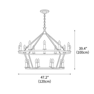 Darlana Contemporary Brass Chandelier