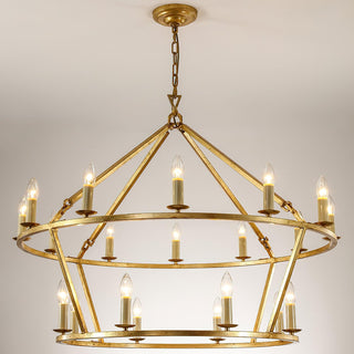 Darlana Contemporary Brass Chandelier