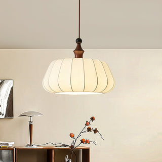 Lumi Ribbed Fabric Pendant Light