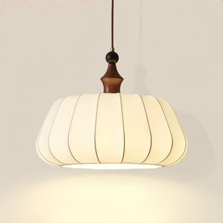 Lumi Ribbed Fabric Pendant Light