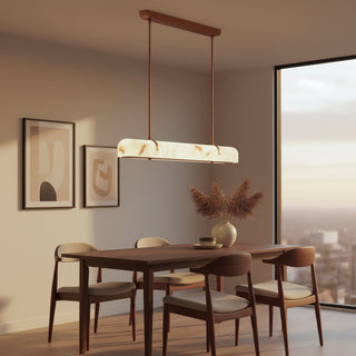 Deleazo Alabaster Linear Pendant Light