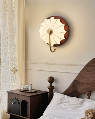 Soleil Fabric Petal Wall Sconce