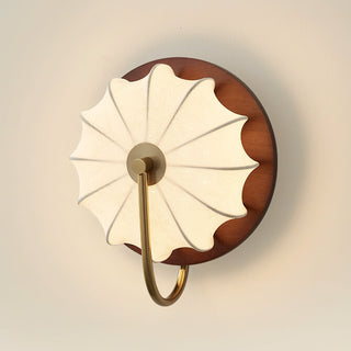 Soleil Fabric Petal Wall Sconce