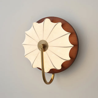 Soleil Fabric Petal Wall Sconce