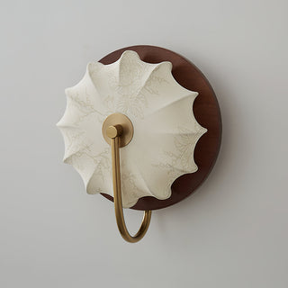 Soleil Fabric Petal Wall Sconce