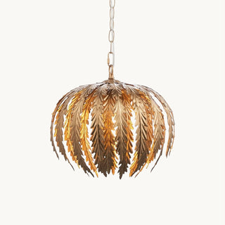 Delphine Vintage Gold Leaf Chandelier
