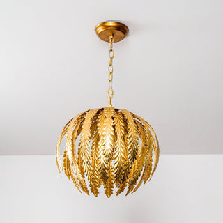 Delphine Vintage Gold Leaf Chandelier