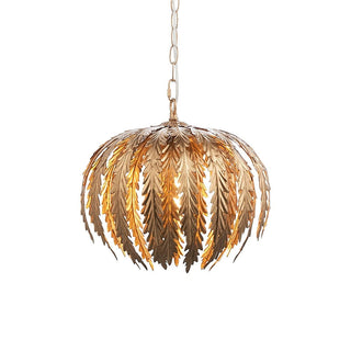Delphine Vintage Gold Leaf Chandelier