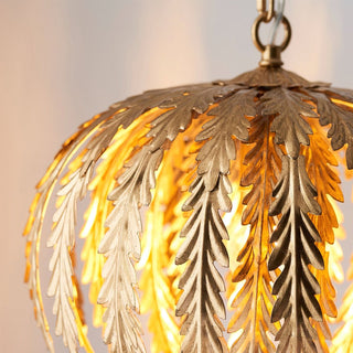 Delphine Vintage Gold Leaf Chandelier