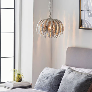 Delphine Vintage Gold Leaf Chandelier