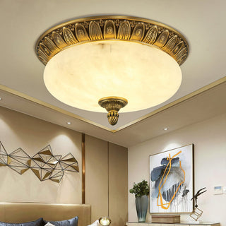 Isabella Vintage Alabaster Ceiling Light