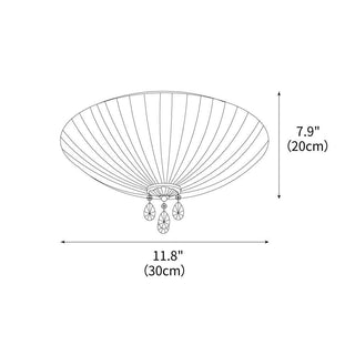 Dew Drop Natural Crystal Ceiling Light