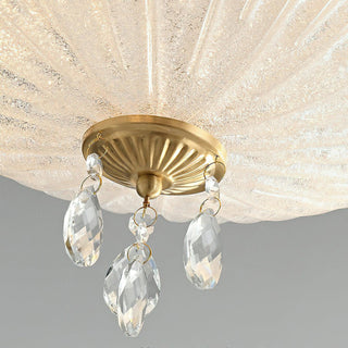 Dew Drop Natural Crystal Ceiling Light