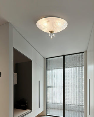 Dew Drop Natural Crystal Ceiling Light