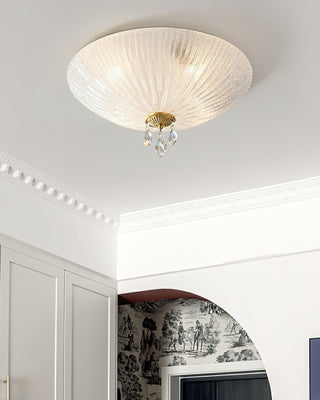 Dew Drop Natural Crystal Ceiling Light