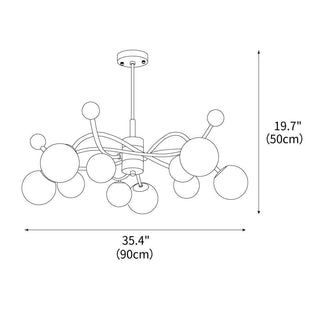 Diana Sculptural Iron Chandelier