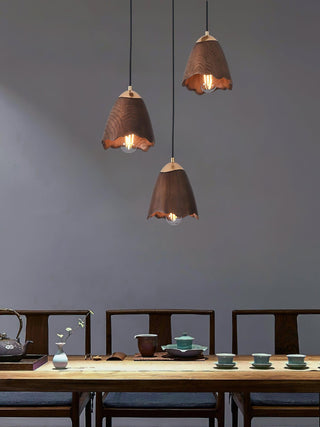 Autumn Contemporary Wood Pendant Light