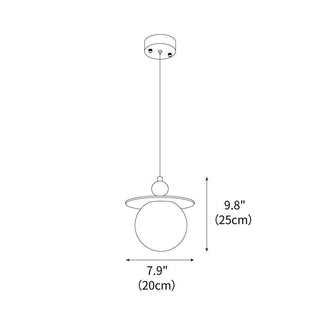 Disco Contemporary Glass Pendant Light