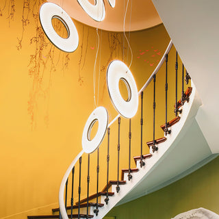 Ferris Wheel Sculptural Fabric Pendant Light