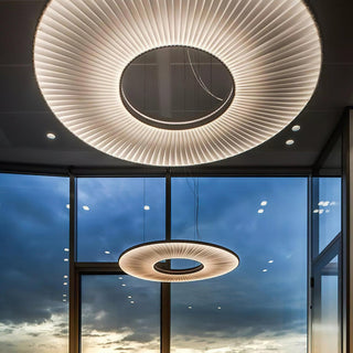 Ferris Wheel Sculptural Fabric Pendant Light