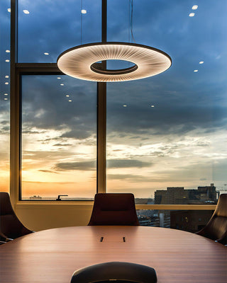 Ferris Wheel Sculptural Fabric Pendant Light