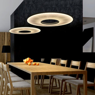 Ferris Wheel Sculptural Fabric Pendant Light