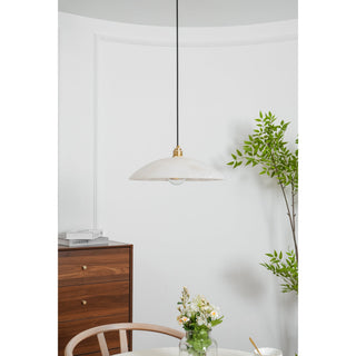 Rovyn Modern Alabaster Brass Pendant Light