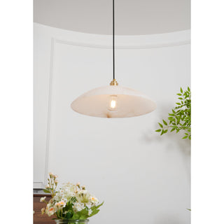Rovyn Modern Alabaster Brass Pendant Light