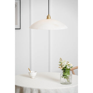 Rovyn Modern Alabaster Brass Pendant Light