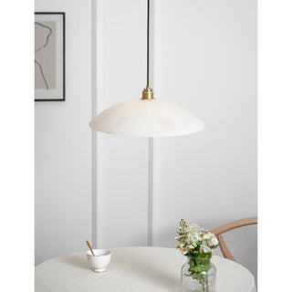 Rovyn Modern Alabaster Brass Pendant Light