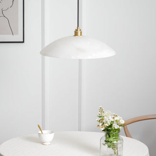 Rovyn Modern Alabaster Brass Pendant Light