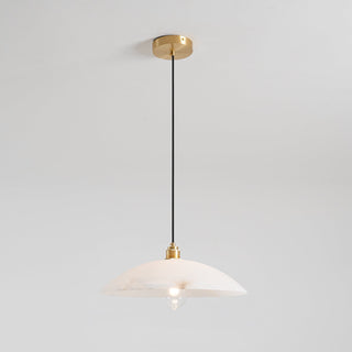 Rovyn Modern Alabaster Brass Pendant Light