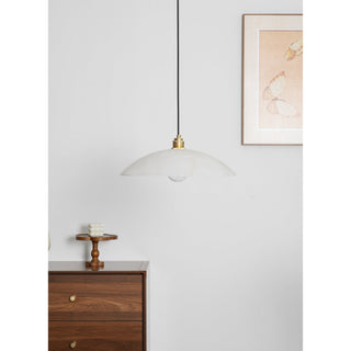 Rovyn Modern Alabaster Brass Pendant Light