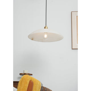 Rovyn Modern Alabaster Brass Pendant Light