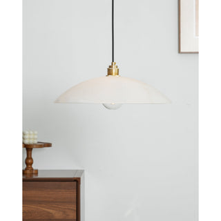 Rovyn Modern Alabaster Brass Pendant Light
