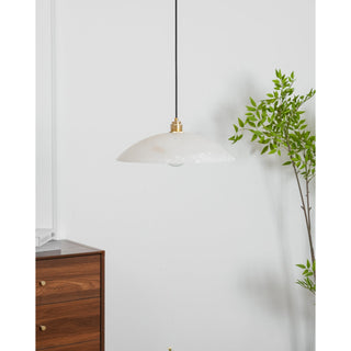 Rovyn Modern Alabaster Brass Pendant Light