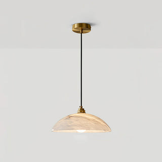 Rovyn Modern Alabaster Brass Pendant Light