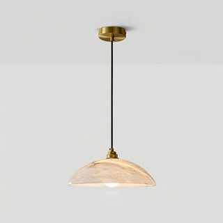 Rovyn Modern Alabaster Brass Pendant Light