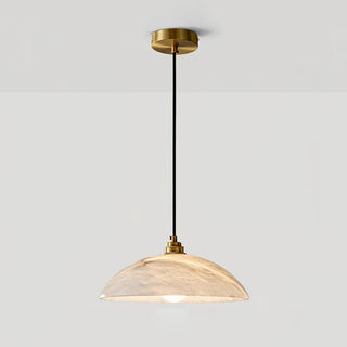 Rovyn Modern Alabaster Brass Pendant Light