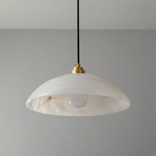 Rovyn Modern Alabaster Brass Pendant Light