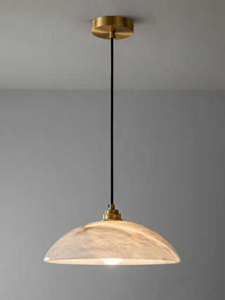 Rovyn Modern Alabaster Brass Pendant Light