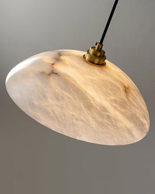 Rovyn Modern Alabaster Brass Pendant Light