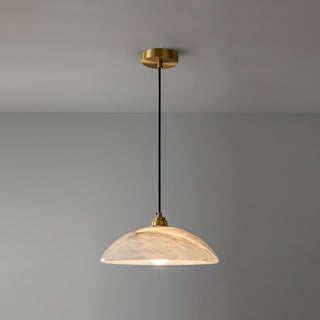 Rovyn Modern Alabaster Brass Pendant Light
